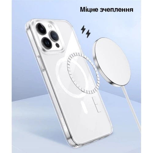 Чехол для iPhone VOKAMO Sdouble MagSafe Transparent for iPhone 15 Plus (NVK010805) фото 7
