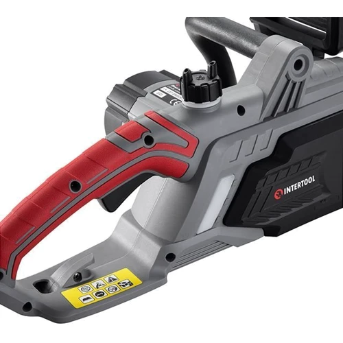 Пила цепная Intertool DT-2201: Особенности Блокировка кнопки включения