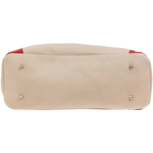 Женская сумка тоут Laskara бежевая (LK-10242-beige): Фактура Матовая, Гладкая