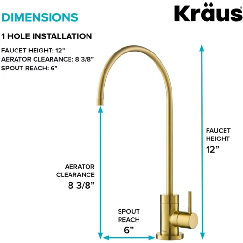 Фільтровий кран Kraus PURITA FF-100BB