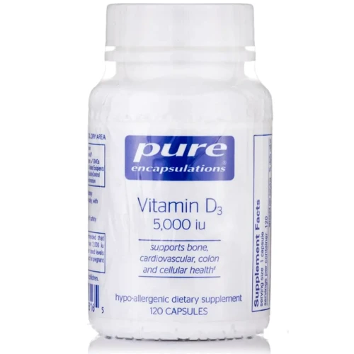 Pure Encapsulations Vitamin D3 5000 МЕ Витамин Д3 120 капсул