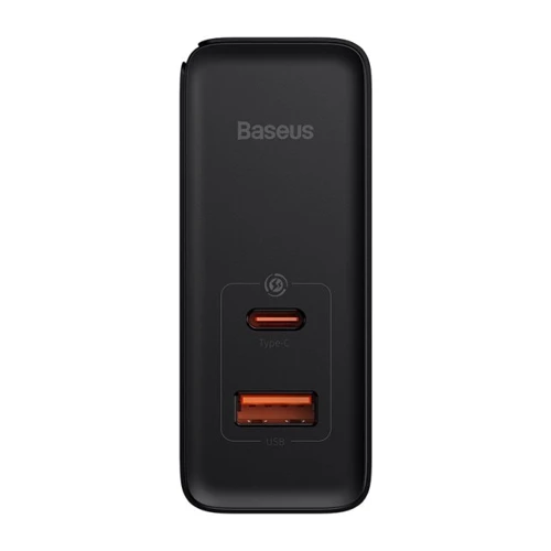 Зарядное устройство Baseus Wall Charger GaN5 Pro USB+USB-C 100W Black with USB-C Сable (CCGP090201): Количество USB-портов 2