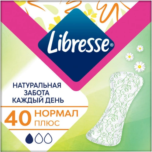 

Libresse Natural Care Pantyliners Normal Ежедневные прокладки 40 шт.