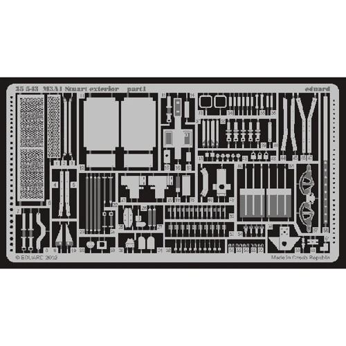 Фототравление Eduard 1/35 SET M3A1 Стюарт экстерьер (рекомендовано для ACADEMY) EDU-35543