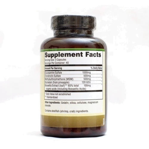 Form Labs Glucosamine&Chondroitin&MSM 120 caps: Форма выпуска Капсулы