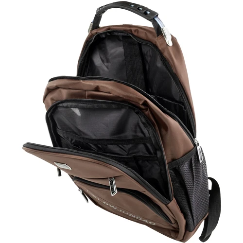 Мужской рюкзак Valiria Fashion коричневый (3DETAB8070-10): Застежка Молния
