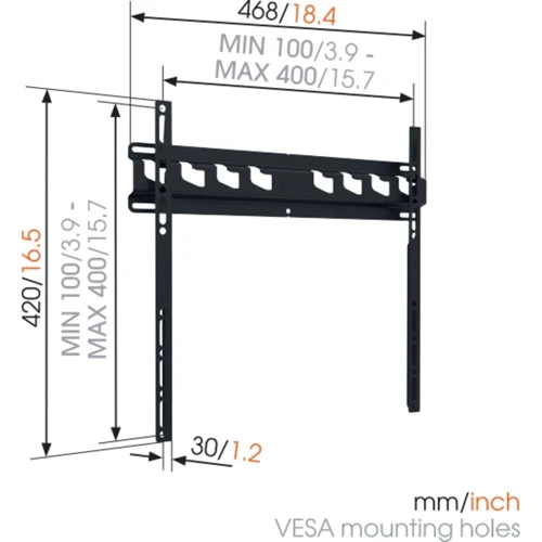 Кронштейн для ТВ VOGELS MA3000: Тип фиксированный
