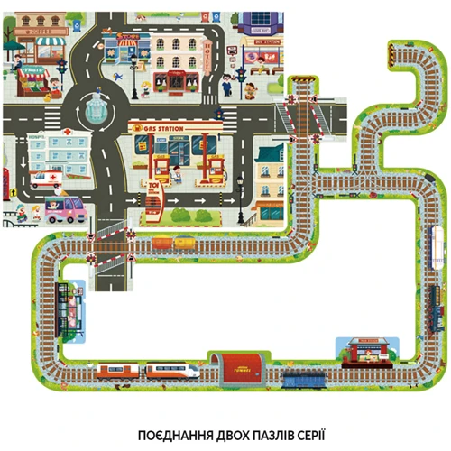 Пазл-гігант TOI Залізниця, 32 елементи (2041010) фото 4