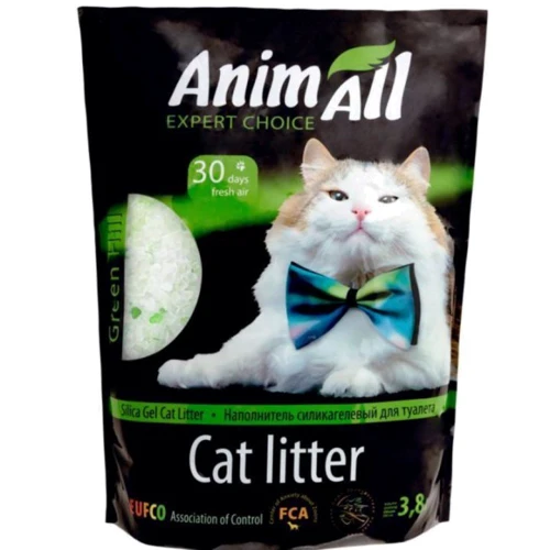 Наповнювач для котячого туалету AnimAll Зелений пагорб Силікагелевий 1.6 кг 3.8 л (2000981033453)