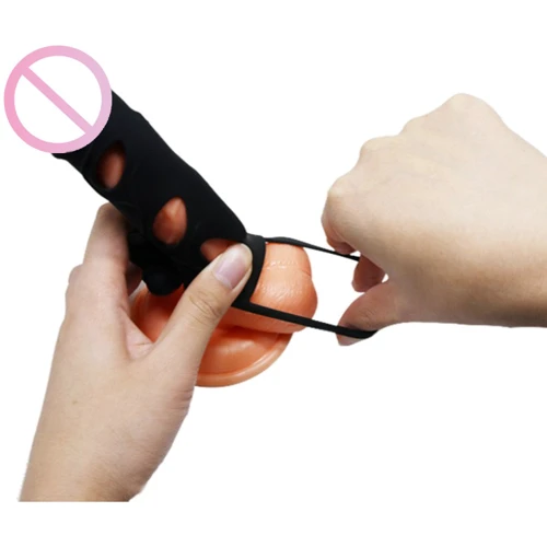 Насадка на член LYBAILE Pretty Love Vibrating Penis Sleeve Black 5.5 "