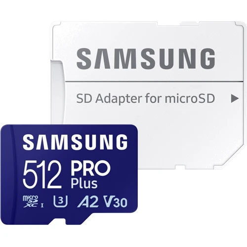 Карта пам'яті Samsung 512 GB microSDXC UHS-I U3 V30 A2 PRO Plus 2023 (MB-MD512SA): Тип карти MicroSDXC