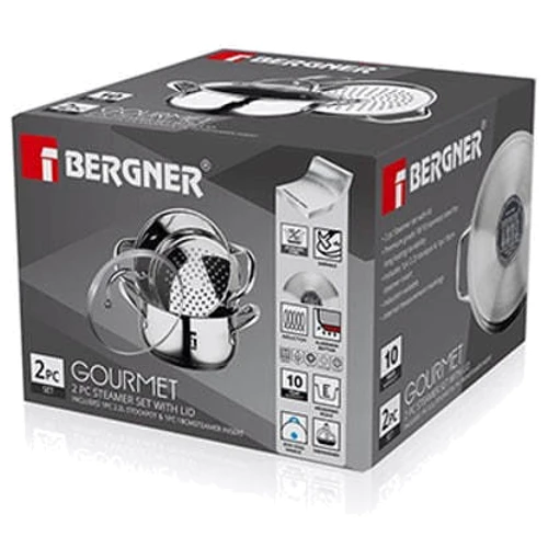 Каструля Bergner Gourmet 2.2 л 3 предмети (BG-6521): Обсяг, л 2.2