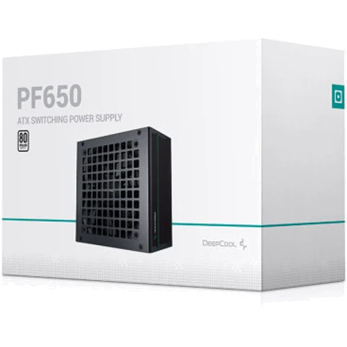Блок питания DeepCool PF650 (R-PF650D-HA0B-EU): Коннекторы Питание материнской платы:	20+4 pin Питание процессора:	2 × 4+4 pin Питание видеокарт 6+2-pin (PCIe)