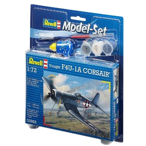 Сборная модель Revell набор Истребитель F4U «Корсар» уровень 3 масштаб 1:72