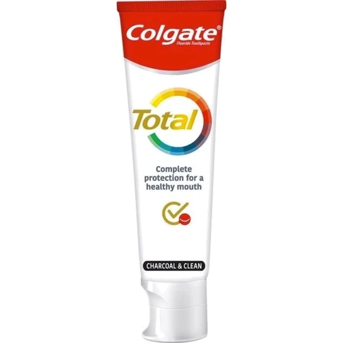 Colgate Total Charcoal & Clean Антибактеріальна зубна паста з деревним вугіллям 75ml: Вік От 18 лет
