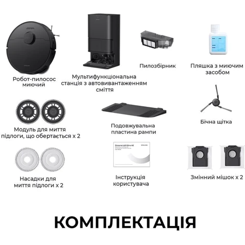 Робот уборщик Dreame Bot L40 Ultra CE Black (RLD52SE-BL)
