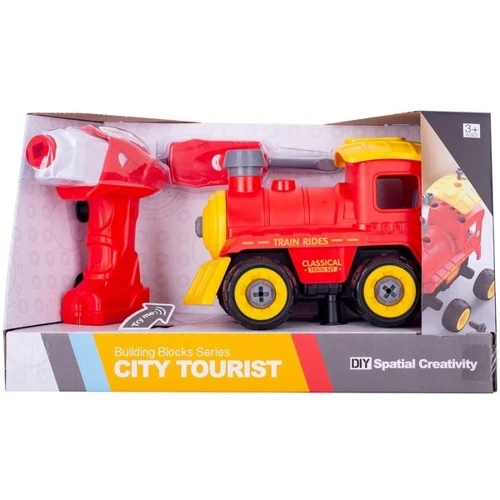 Конструктор Diy Spatial Creativity - Поезд с электродвигателем LM8073-DZ-1 (CJ-1379241): Рекомендуемый возраст от 3 лет