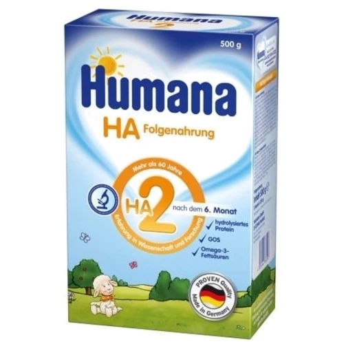 Суха суміш Humana НА 2 гіпоалергенна 500 г з 6 місяців