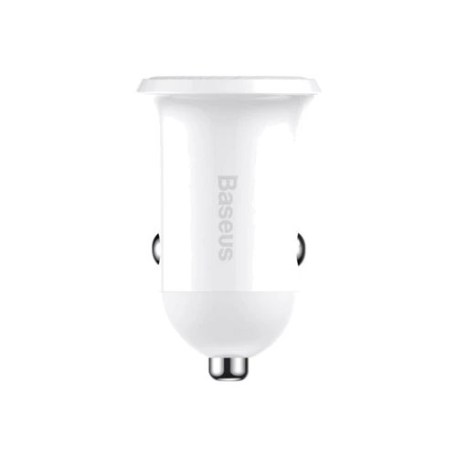 Зарядное устройство Baseus Car Charger 2хUSB Grain Pro 4.8A White (CCALLP-02): Сила тока 2.4А и более