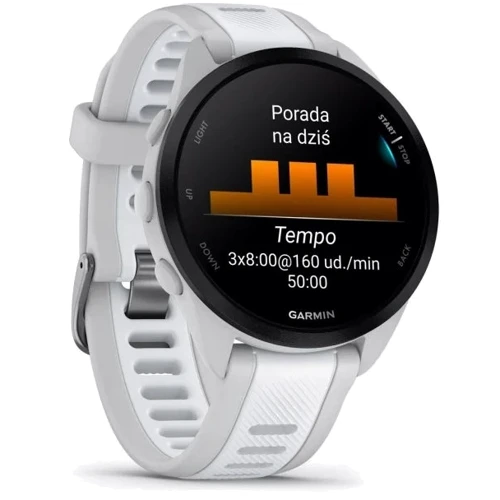 Смарт-часы Garmin Forerunner 165 Mist Grey/Whitestone (010-02863-21): Время работы до 11 дней