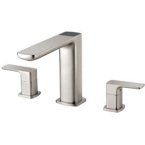 Смеситель для раковины Lefton Widespread 2-handle Bathroom Faucet with Temperature Display-BFWS2402 Brushed Nickel фото 13