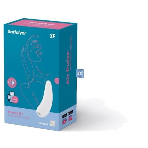 Вакуумный клиторальный стимулятор Satisfyer Curvy 2+ White