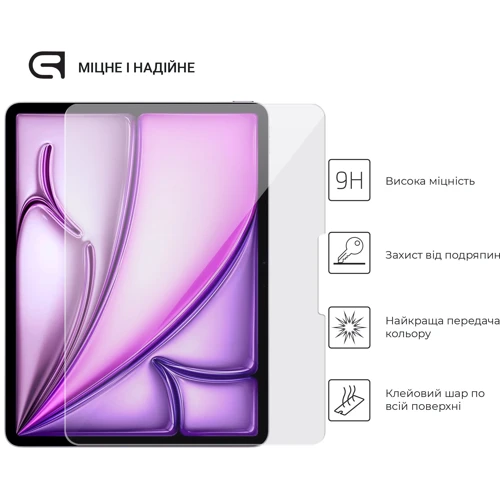 Аксессуар для iPad Armorstandart Glass.CR Clear for iPad Pro 13 2024 M4 / iPad Air 13 (2024 / 2025) (ARM74632) фото 3