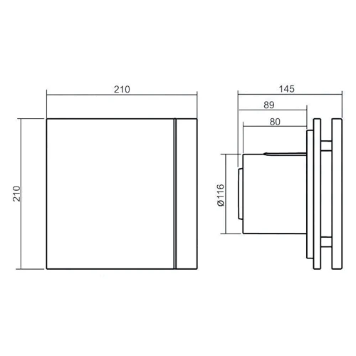 Витяжний вентилятор Soler & Palau SILENT-200 CZ SILVER DESIGN - 3C: Тип осьової