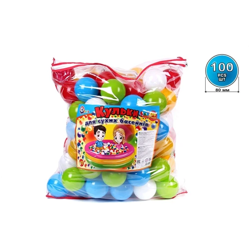 Шарики мягкие ТехноК d 8 см, 100 шт. (4548): Производитель ТехноК