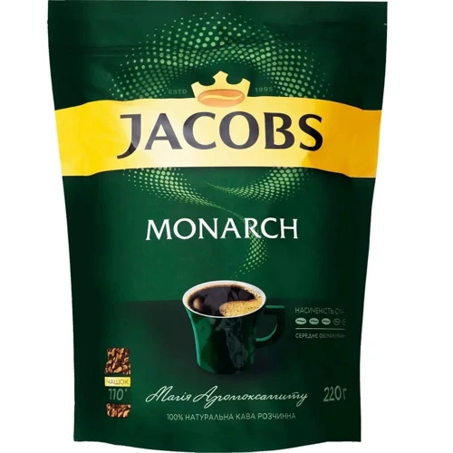 Кофе растворимый Jacobs Monarch 220 г (8714599108918)