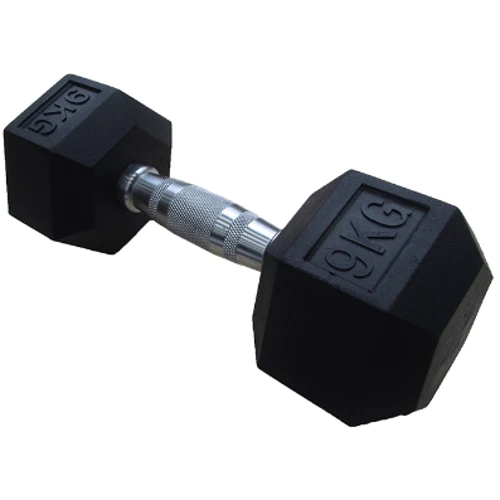 Гантель Housefit DD 6442-9 шестигранна обрезиненная 9кг