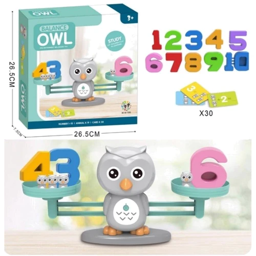 Гра-балансир дитяча математична Збережи баланс Сова (BY-6006): Виробник Noname