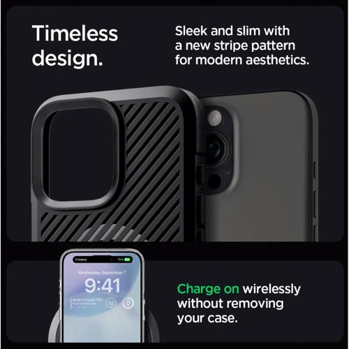 Чехол для iPhone Spigen Core Armor MagFit Matte Black (ACS08024) for iPhone 16 Pro Max фото 10