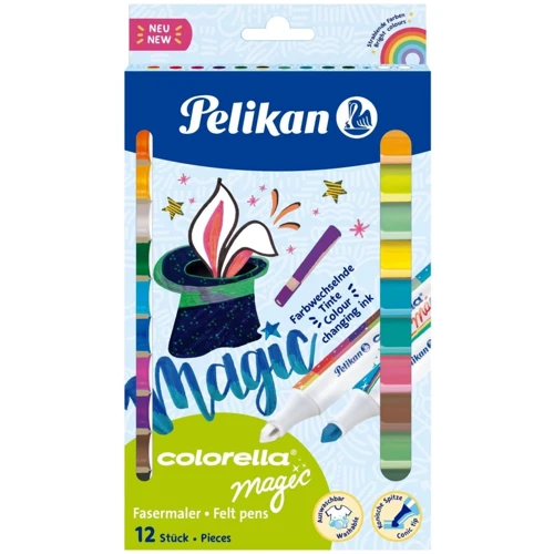 Маркери Pelikan Colorella Magic, що змінюють колір 10+2 шт 20 кольорів (818056)