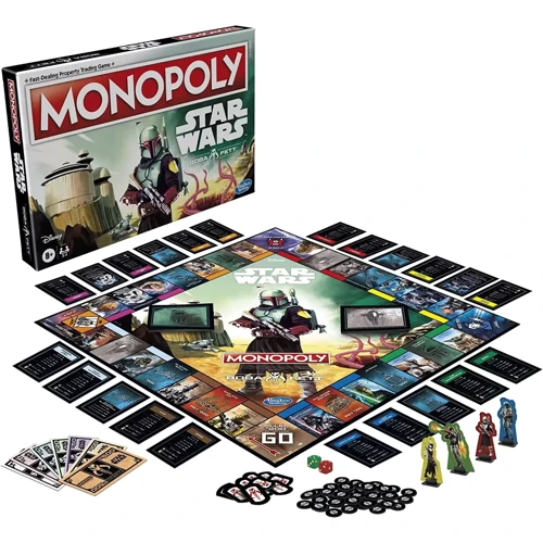 Настольная игра Hasbro Monopoly: Star Wars Boba Fett Edition EN НА АНГЛИЙСКОМ ЯЗЫКЕ