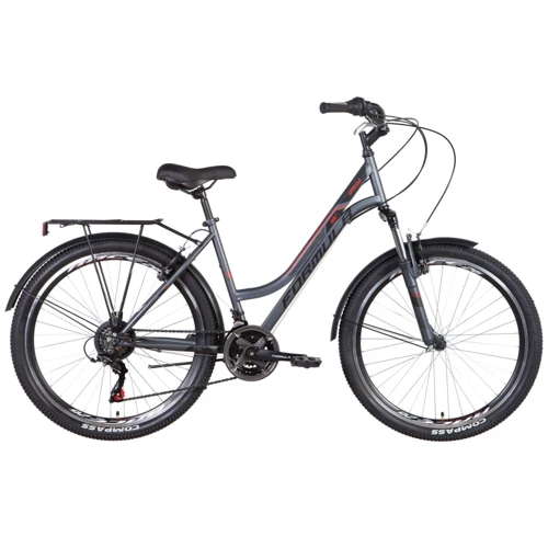 Велосипед ST 26 Formula OMEGA AM Vbr St 2022 темно-серый с красным OPS-FR-26-681