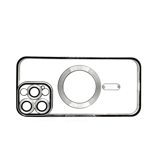 Чехол для iPhone BeCover Chrome Case with MagSafe Silver for iPhone 16 Pro Max (712088): Тип чехла накладка на заднюю часть
