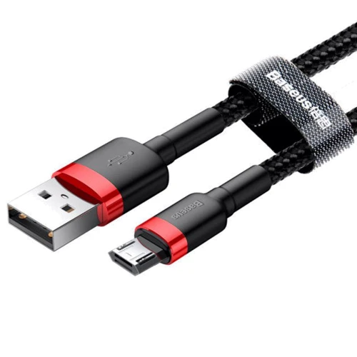 Кабель Baseus USB Cable to microUSB Cafule 1m Black / Red (CAMKLF-B91): Тип USB Cable - microUSB