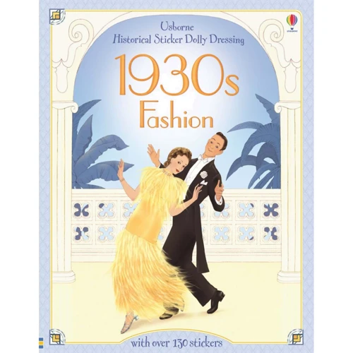 Historical Sticker Dolly Dressing 1930s Fashion / Мода 1930-х років. Книга з наліпками