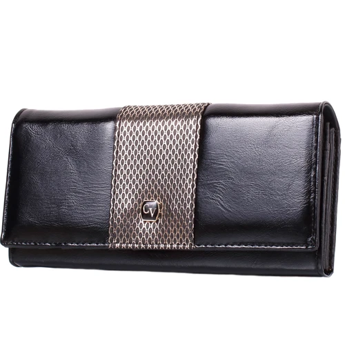 Женский кошелек 4U Cavaldi черный (DNKPX24-4-silver)
