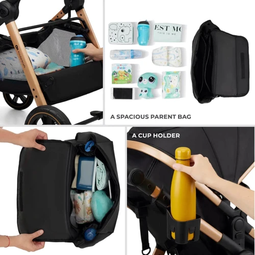 Универсальная коляска 3 в 1 Kinderkraft Esme Pure Black (KSESME00BLK3000) фото 7
