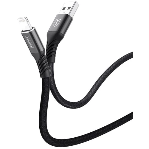 Кабель T-PHOX USB Cable to Lightning Jagger 1m Black (T-L814 black): Тип USB 2.0, Lightning