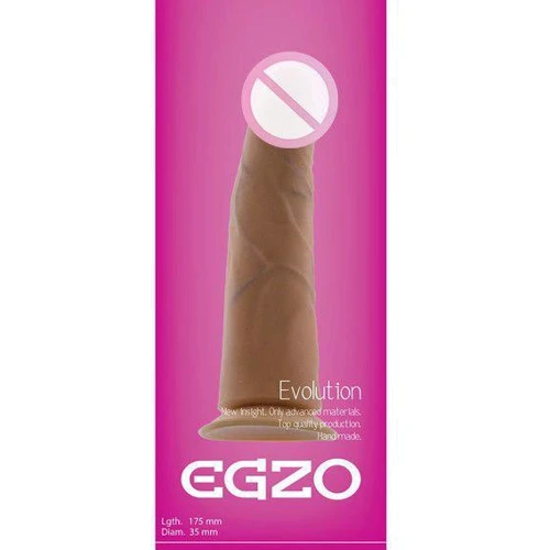Фаллоимитатор на присоске Egzo G1220 17.5x3.5 см