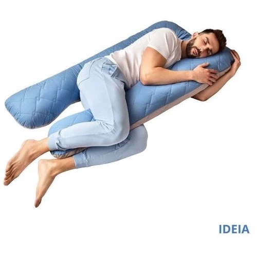 Подушка IDEIA U-shape П-подібна з наволочкою на блискавці 140х75х20 см (4820182650314) фото 5