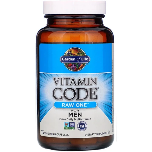Garden of Life Vitamin Code, RAW One, Once Daily Multivitamin For Men, 75 Vegetarian Capsules (GOL-11402): Форма выпуска Капсулы