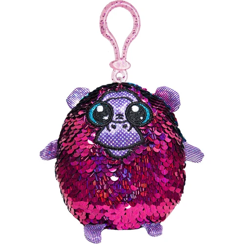 Мягкая игрушка с пайетками SHIMMEEZ S2 – Хорошая обезьянка (9 см, на клипсе)