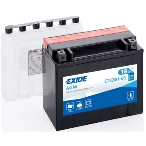 Мотоциклетный аккумулятор 12В Exide ETX20H-BS
