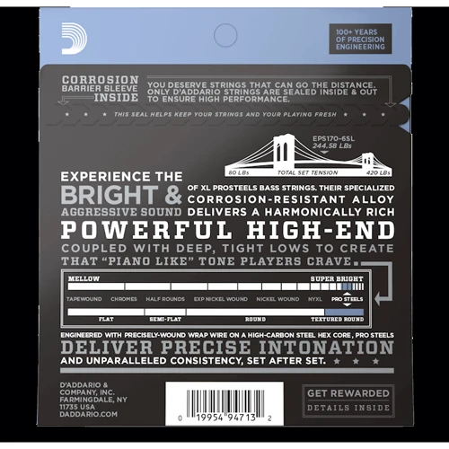 Струна для гитар Струны для электрогитары D&ADDARIO EPS170-6SL: Тип Комплект струн