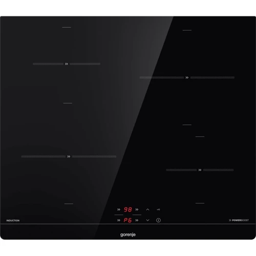 Варильна поверхня електрична Gorenje IT640BSC: Розташування панелі спереду