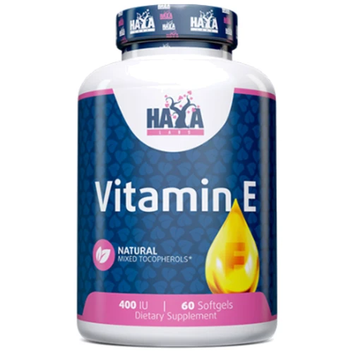 Haya Labs Vitamin E Mixed Tocopherols 400 IU Витамин Е 60 капсул
